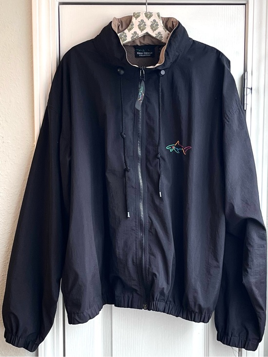Greg Norman Collection Other - VTG GREG NORMAN Collection Hooded Windbreaker Full Zip Jacket Men’s Size Medium